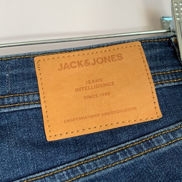 Jack and Jones Blue Skinny Liam Jeans - Picture 9 of 12
